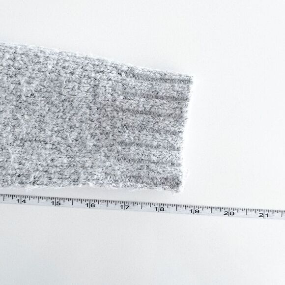 Camber & Grace Womens Floral Oversized Knit Cardigan Sweater Gray Black Medium - Picture 7 of 9